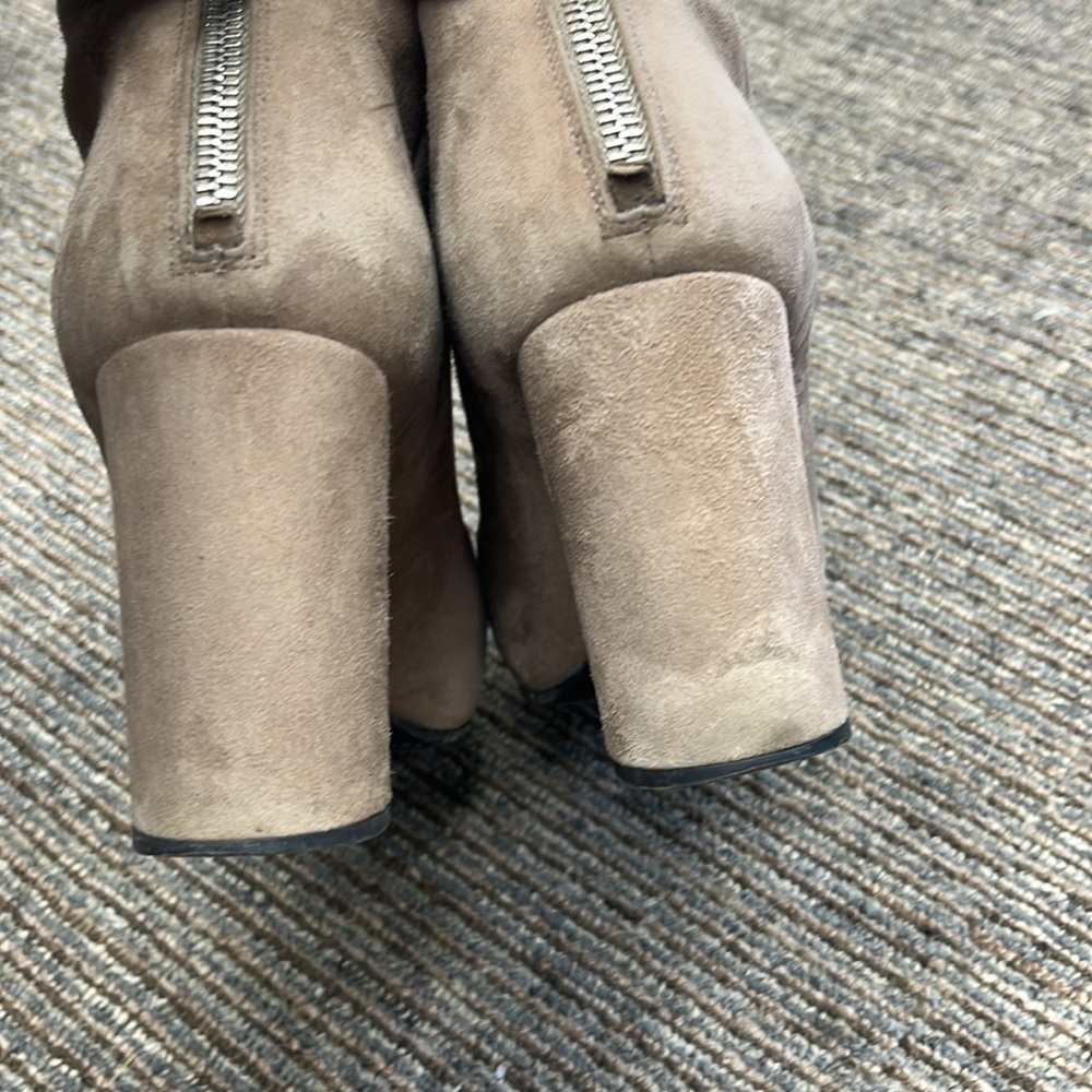 Prada Taupe Suede Ankle Boots - Picture 5 of 6